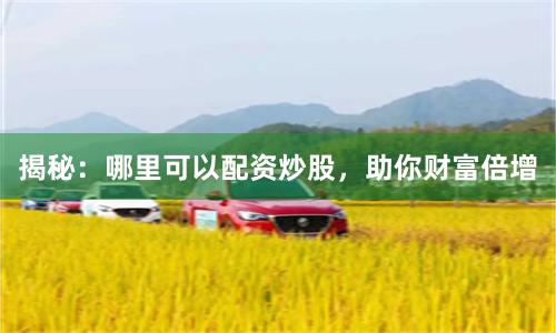 揭秘：哪里可以配资炒股，助你财富倍增